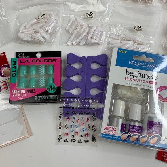 Fashion Nail Variety Kit acrylics, glue & stick on, accessories New New in box - Picture 5 of 12